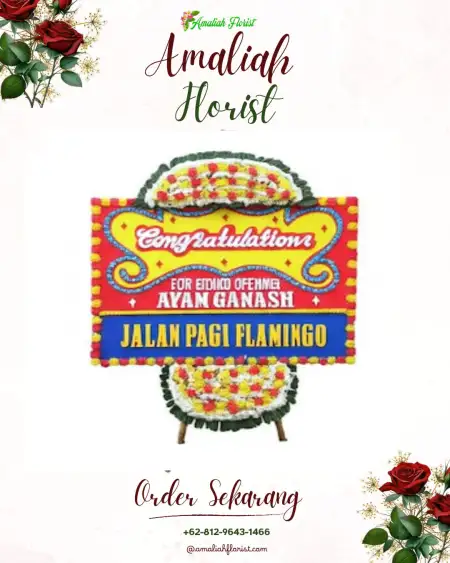 Sewa Papan Bunga Gedung Wedding Depok